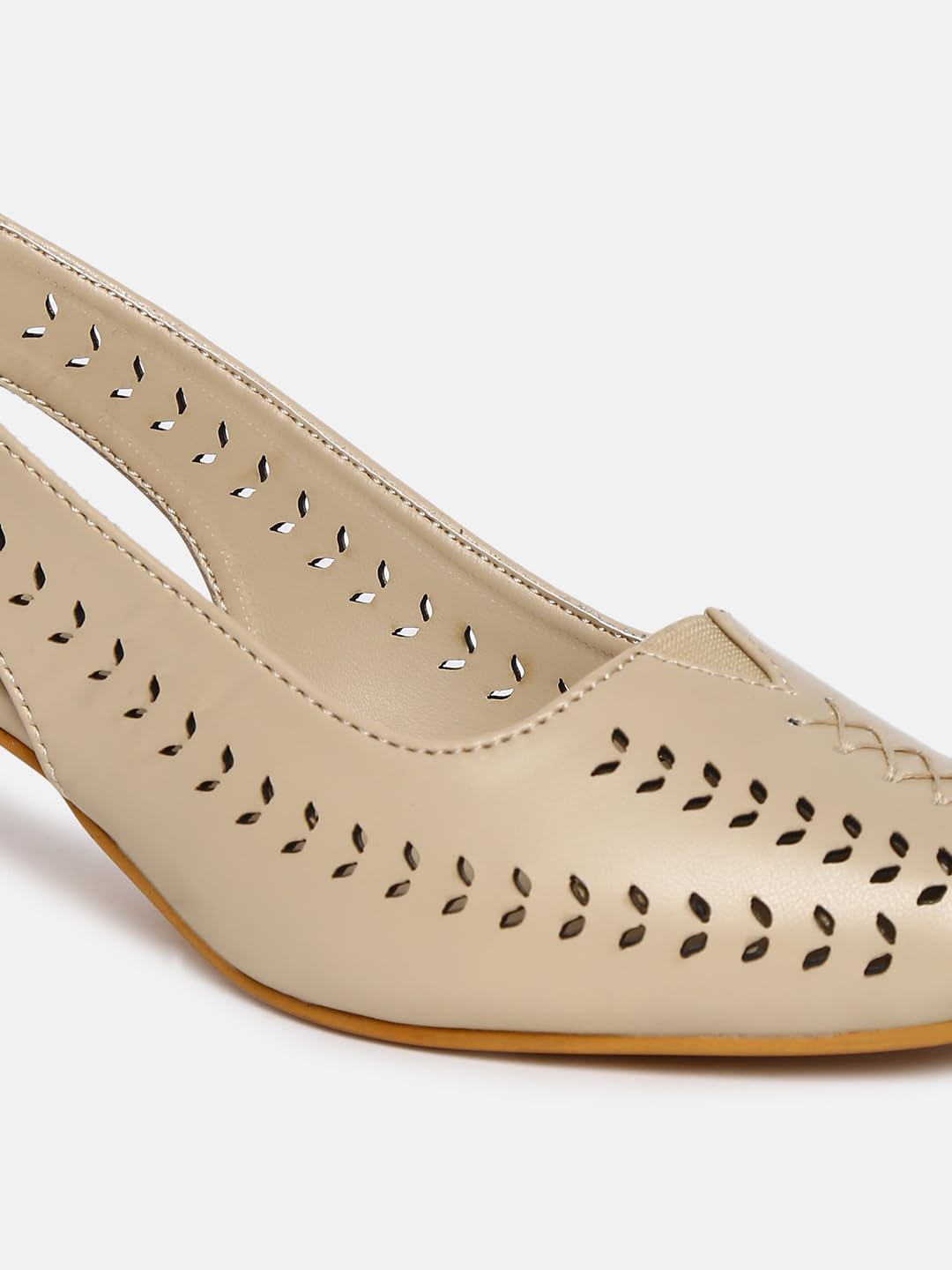 Marc Loire Women Pointed Toe Block Heel Sandal for Office Wear