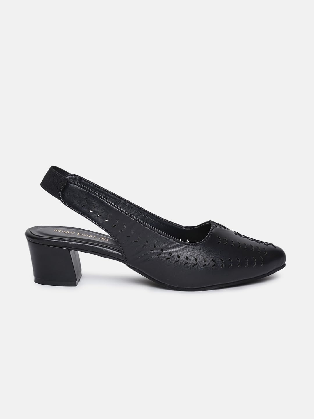 Marc Loire Women Pointed Toe Block Heel Sandal for Office Wear