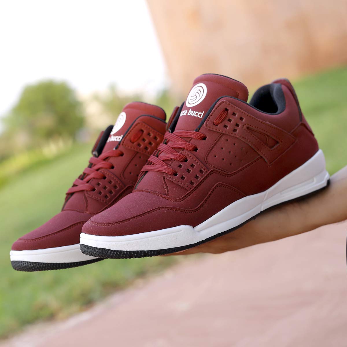 Bacca Bucci Men Suede Lace Up Sneaker Shoes - Twinle