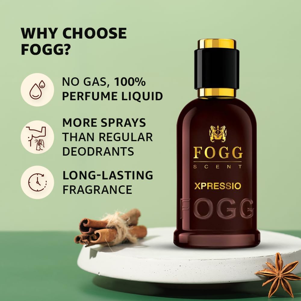Fogg Xpressio Scent For Men, 100ml