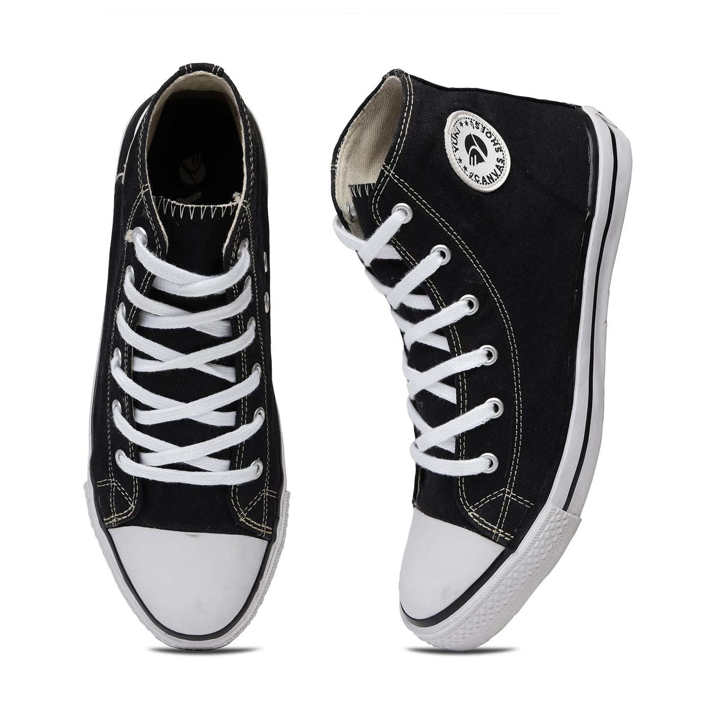 YUKI Unisex Canvas Comfortable & Lightweight Sneaker for Men's and Women's | High Top Canvas Sneakers - Twinle