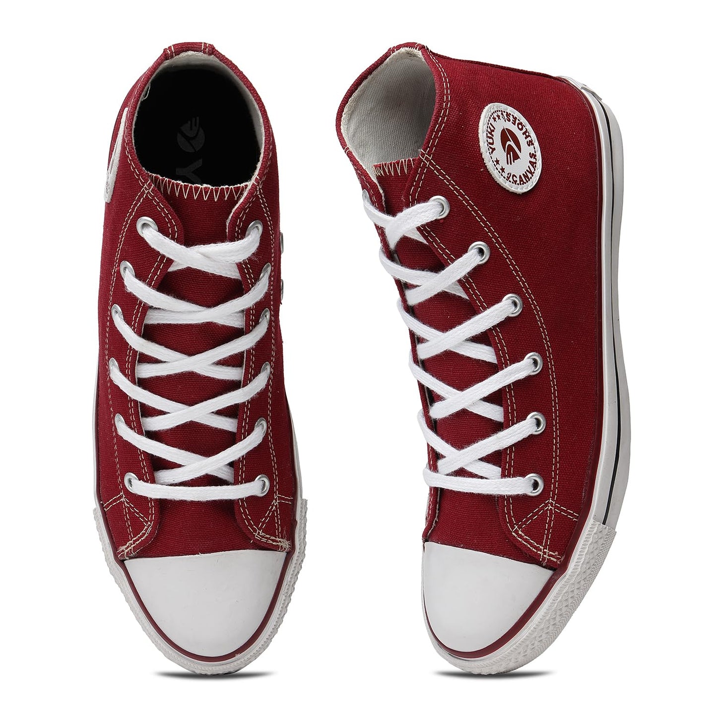 YUKI Unisex Canvas Comfortable & Lightweight Sneaker for Men's and Women's | High Top Canvas Sneakers - Twinle