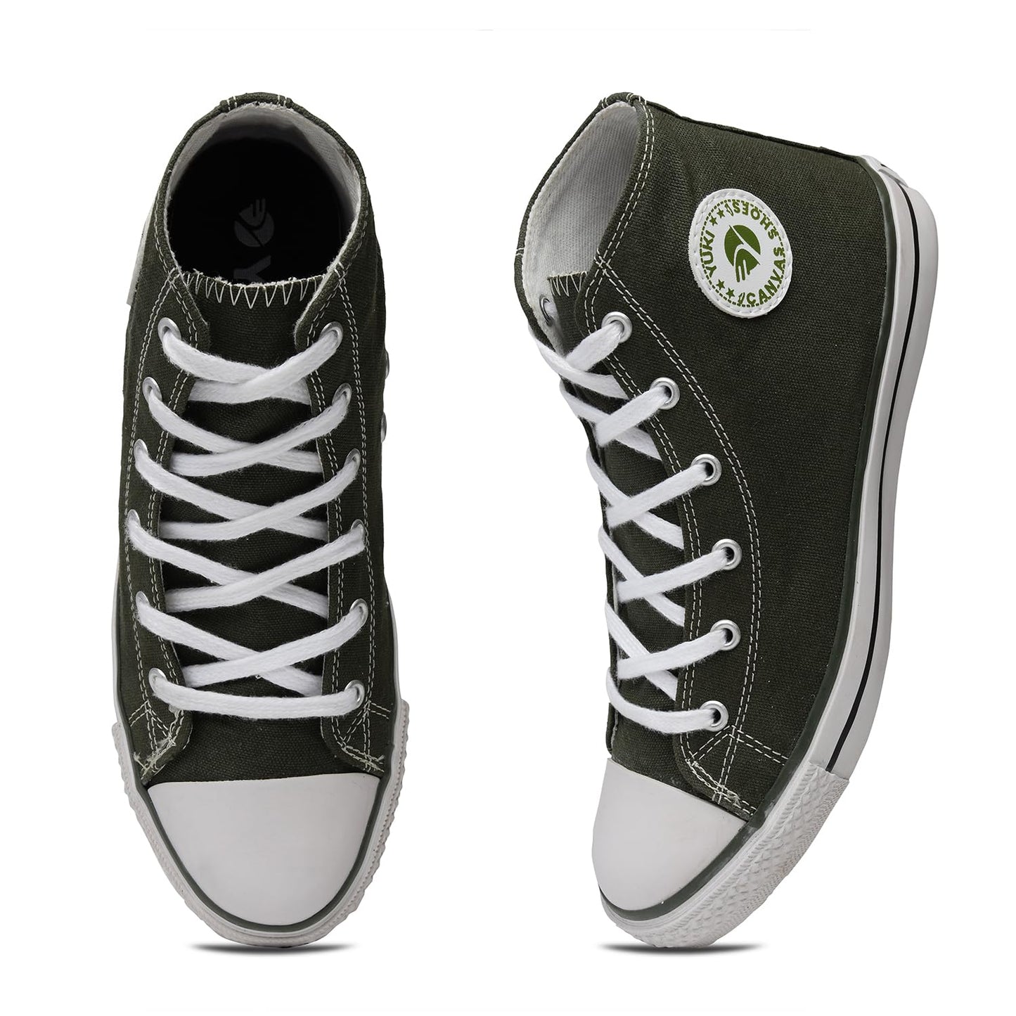YUKI Unisex Canvas Comfortable & Lightweight Sneaker for Men's and Women's | High Top Canvas Sneakers - Twinle