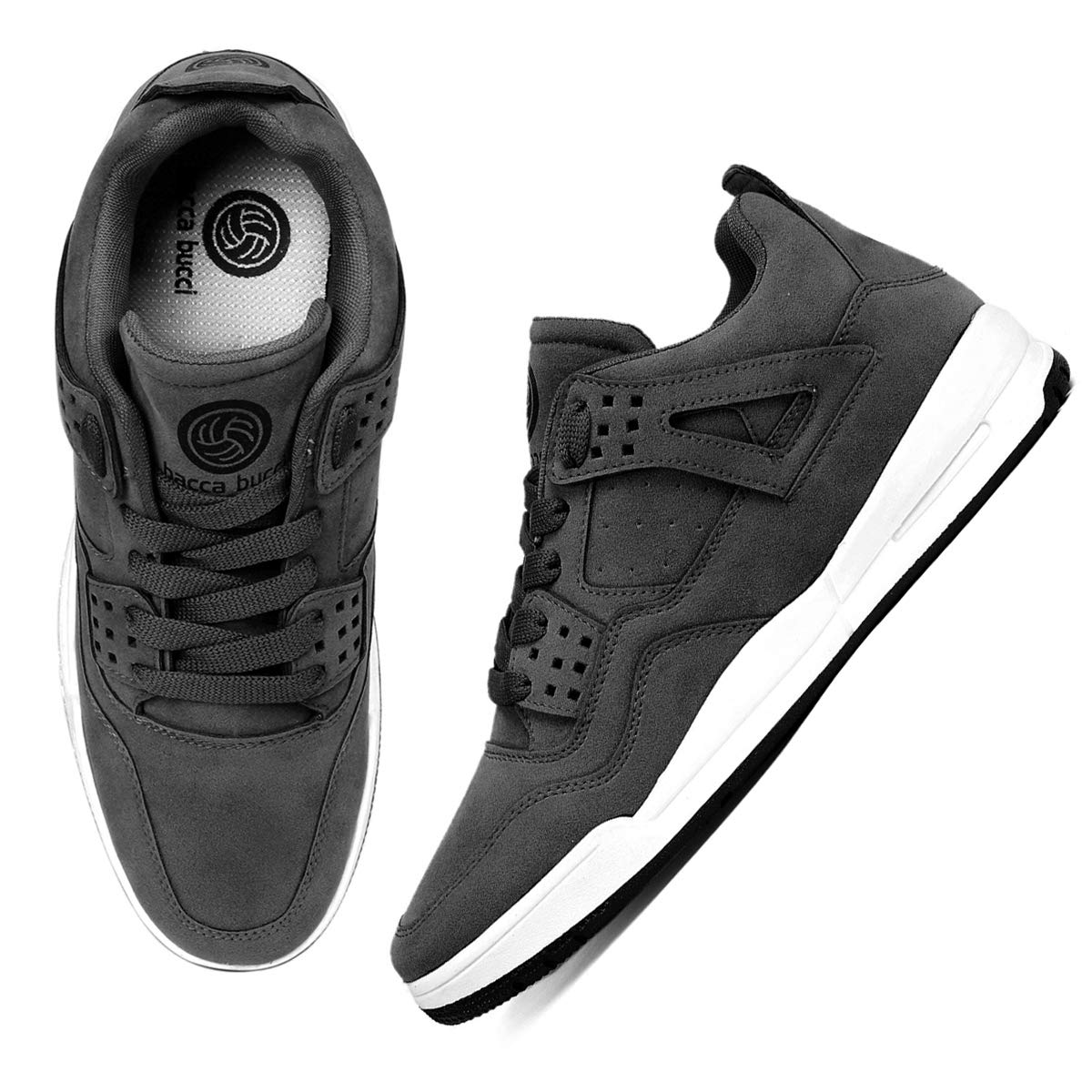 Bacca Bucci Men Suede Lace Up Sneaker Shoes - Twinle