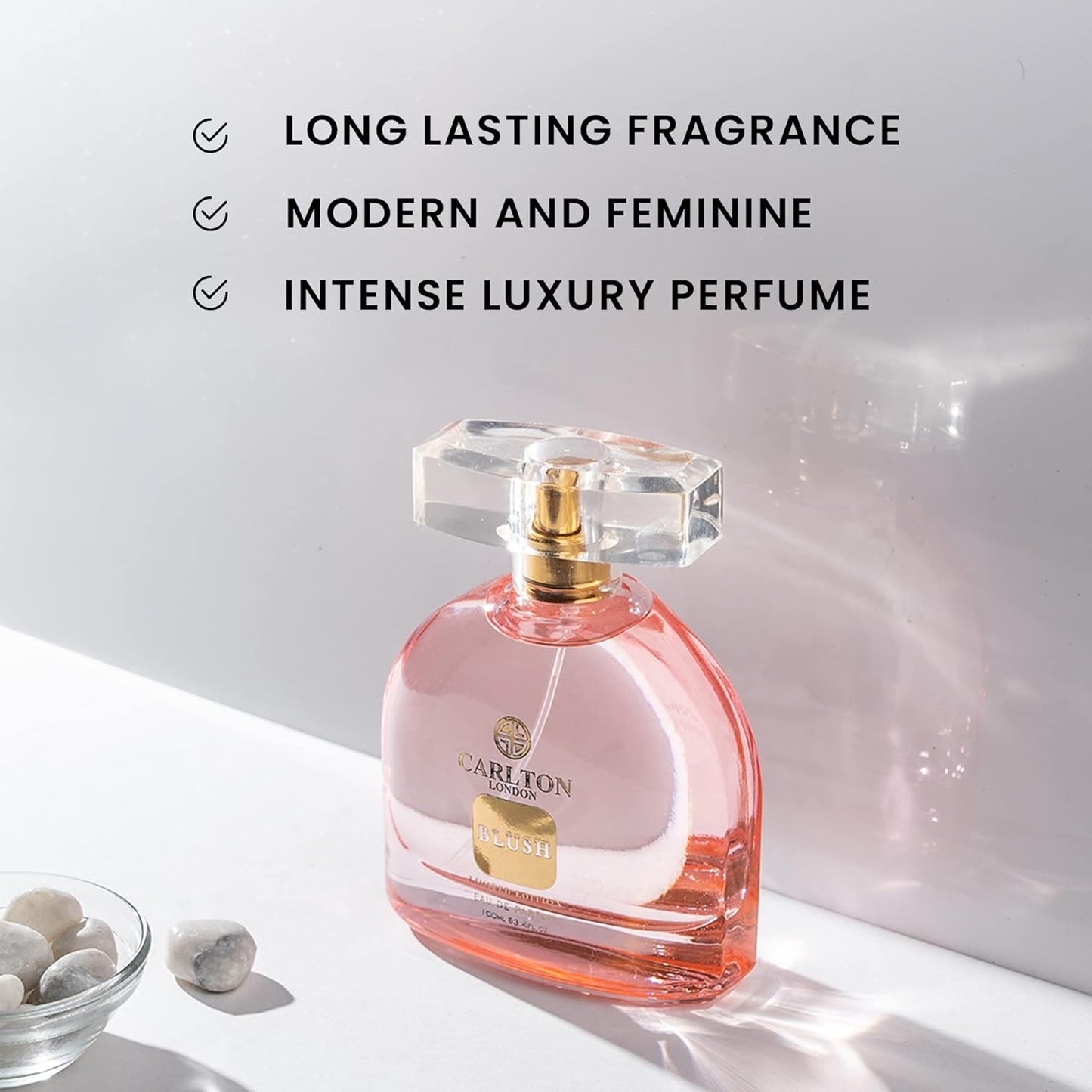 Carlton London Blush 100ml EDP Perfume For Women | mothers day gift for mom |Long Lasting Smell Luxury Fragrance with Lavender, Jasmine, Sandalwood & Musk Notes.