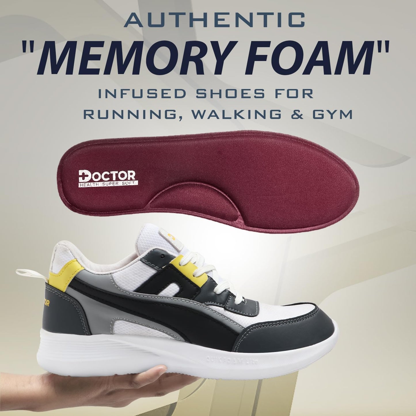 Soft Comfortable and Stylish Sports Shoes for Men | Ultrasoft Outsole Casuals & Flexible Athletics|Lightweight|Gym|Training,Walking | Washable Mens Running Shoe with Memory Foam Insole - Twinle
