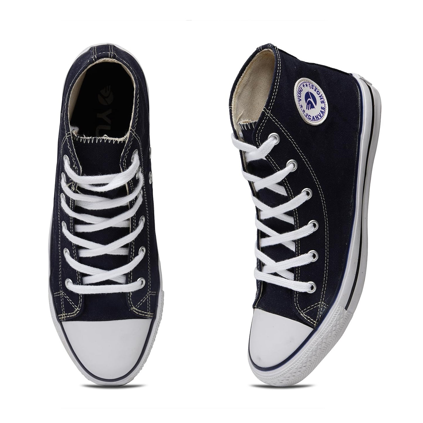 YUKI Unisex Canvas Comfortable & Lightweight Sneaker for Men's and Women's | High Top Canvas Sneakers - Twinle