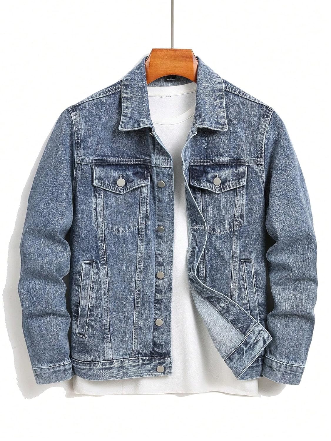 JVX Men's Standard Length Cotton Blend Stretch Denim Jacket (NJACKET-01)