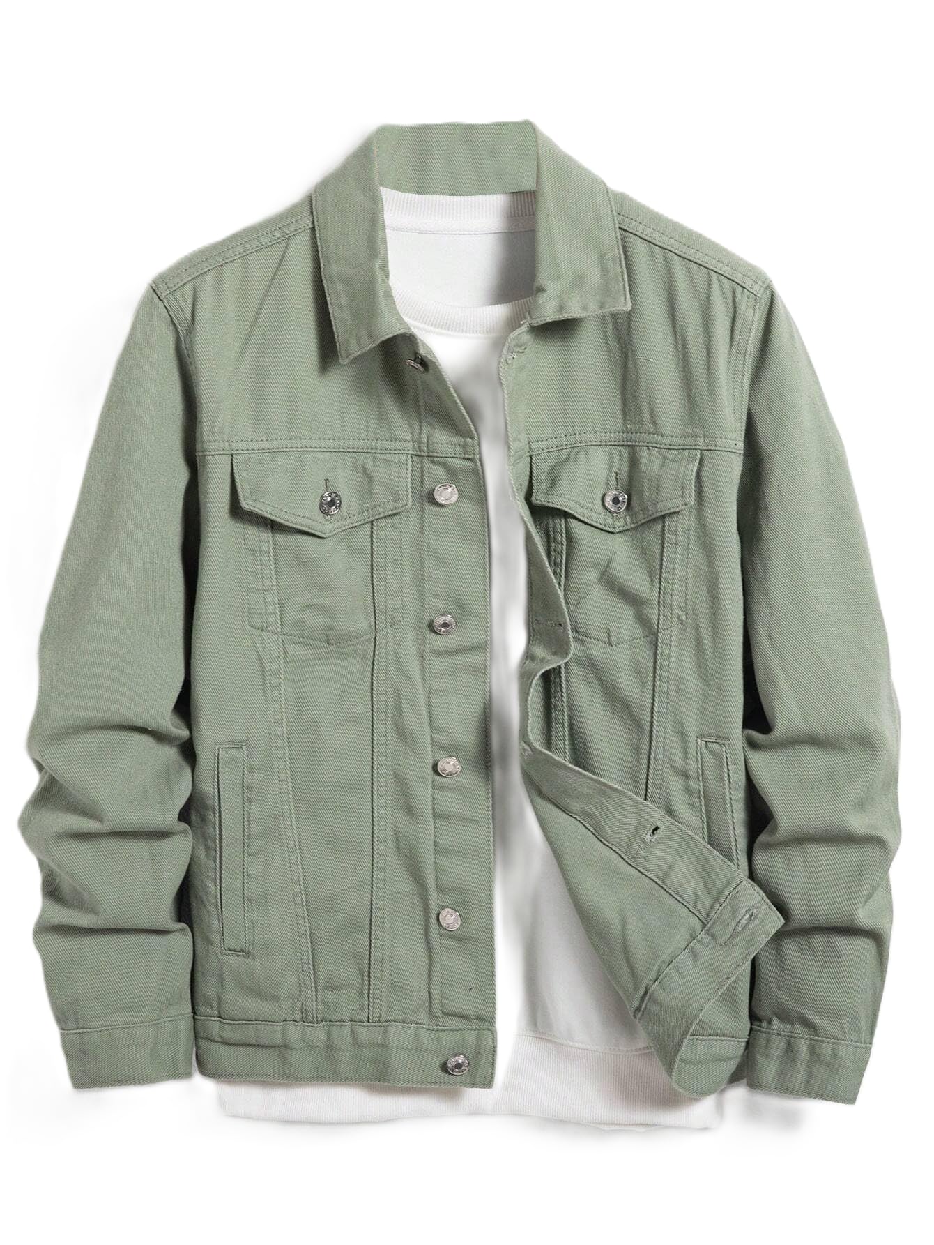 JVX Men's Standard Length Cotton Blend Stretch Denim Jacket (NJACKET-01)
