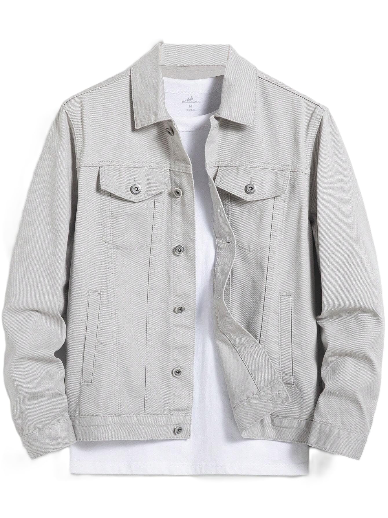 JVX Men's Standard Length Cotton Blend Stretch Denim Jacket (NJACKET-01)
