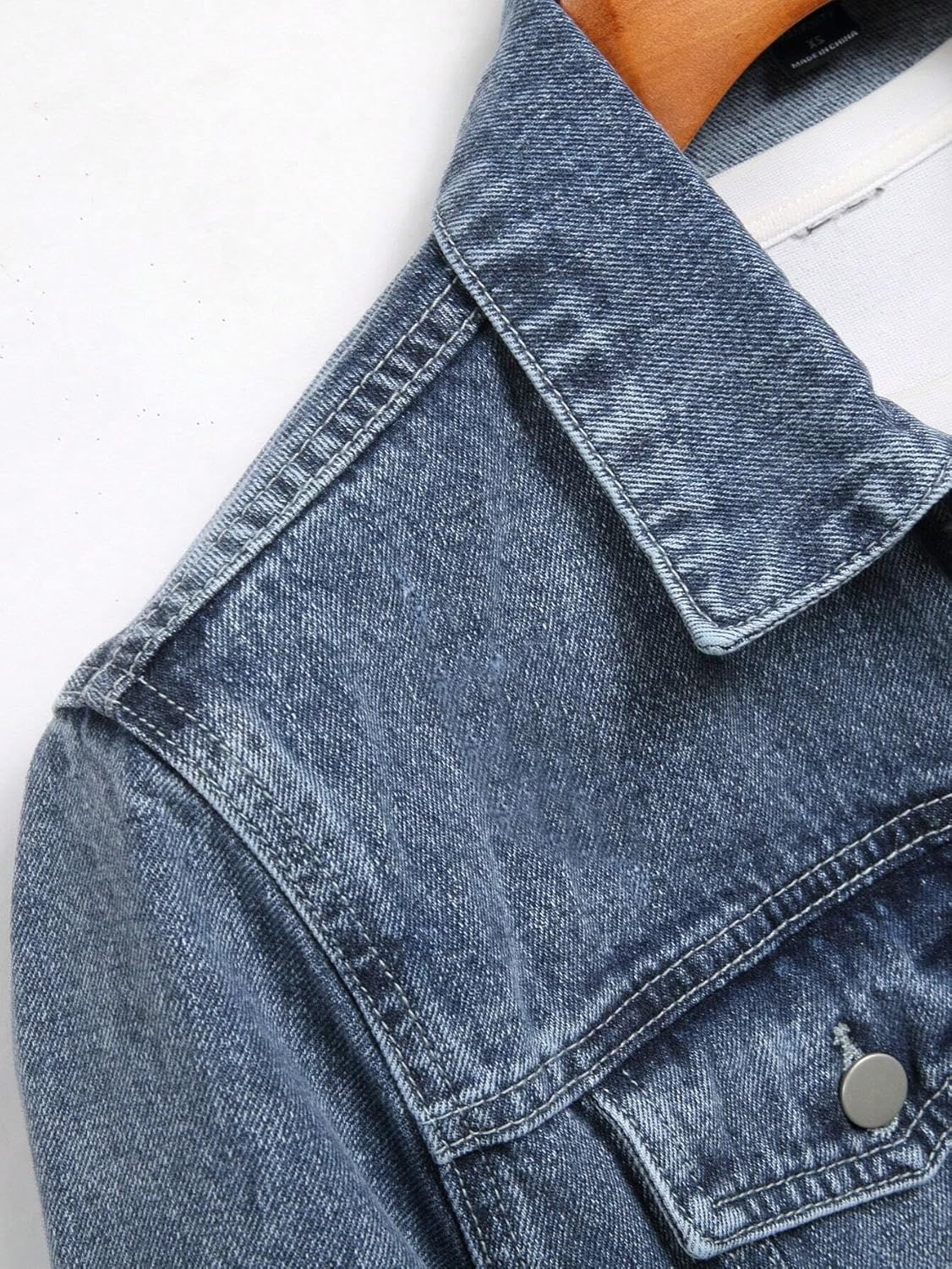 JVX Men's Standard Length Cotton Blend Stretch Denim Jacket (NJACKET-01)