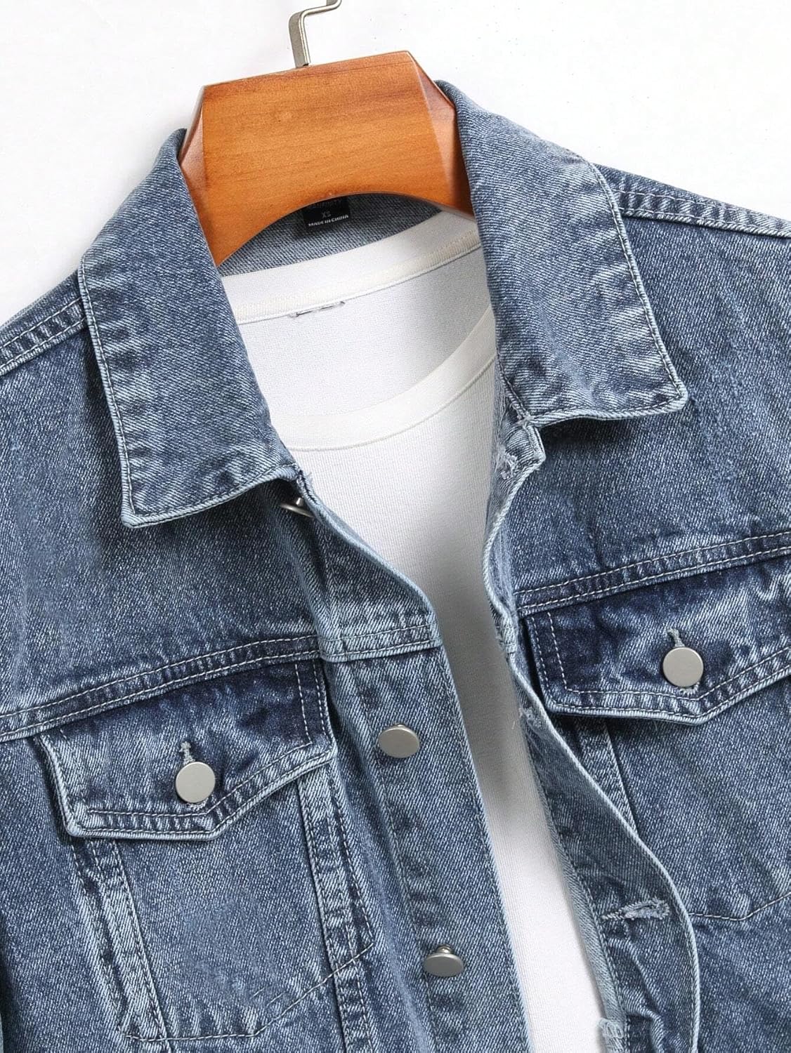 JVX Men's Standard Length Cotton Blend Stretch Denim Jacket (NJACKET-01)