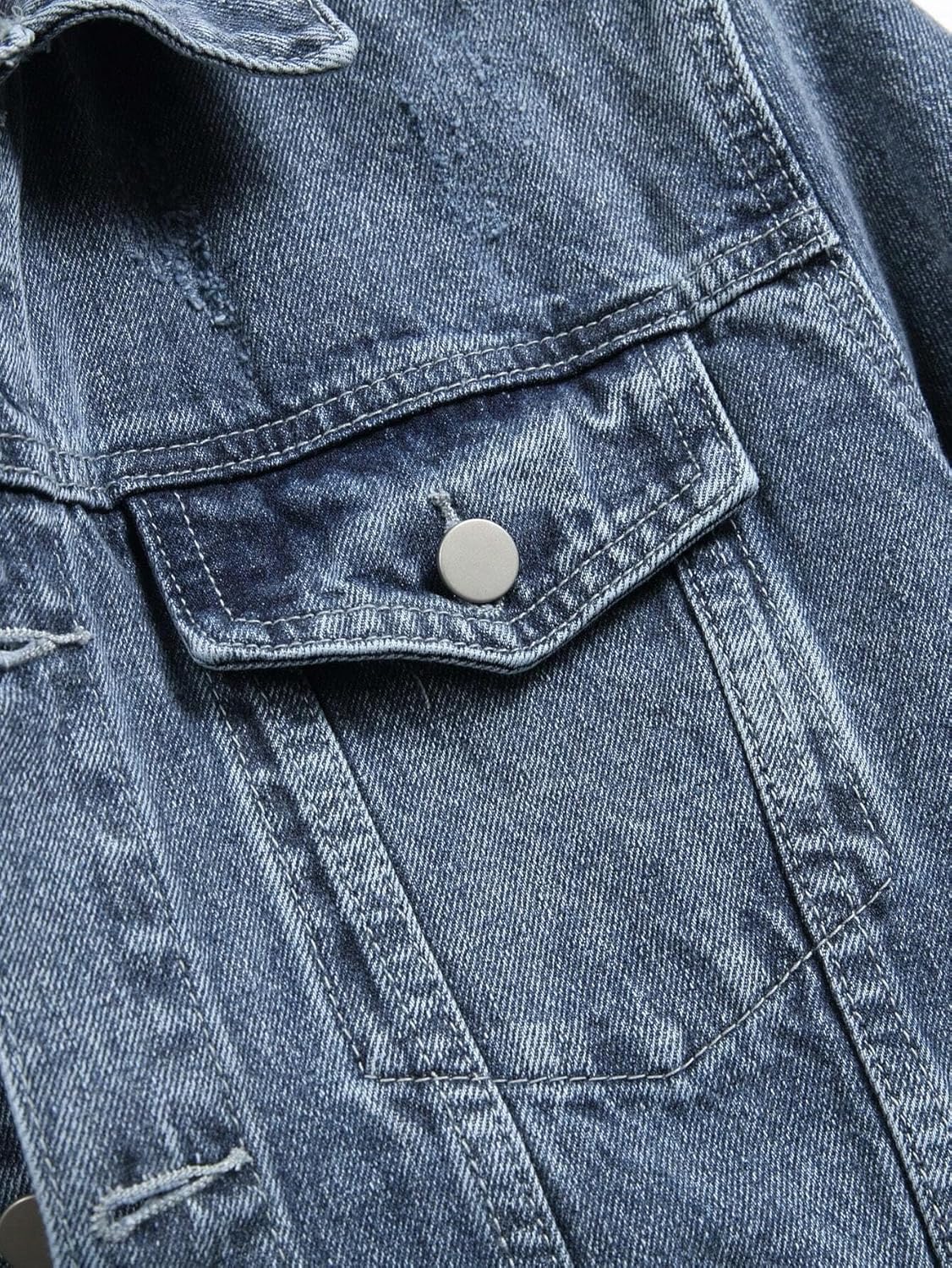 JVX Men's Standard Length Cotton Blend Stretch Denim Jacket (NJACKET-01)