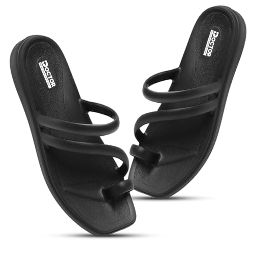 DOCTOR HEALTH SUPER SOFT Premium Women's Trendy Triple Strap EVA Slippers | Soft, Open-Toe, Lightweight Daily Comfort Slides, Open-Toe Slippers for Home & Outdoor