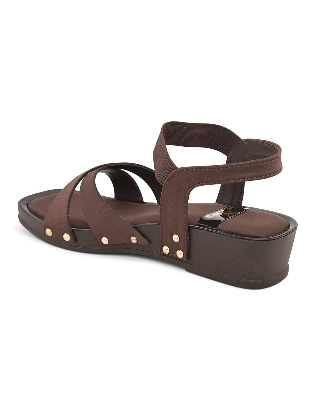 XE Looks Soft & Comfortable Platform Heel Sandal with Ankle Strep for women & Girls