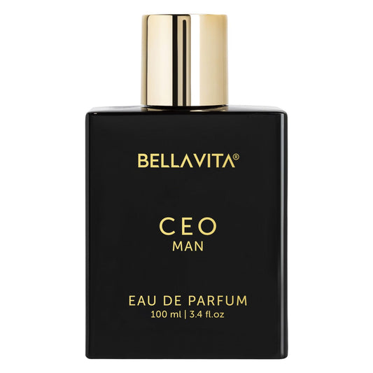 Bella Vita Luxury CEO MAN Long Lasting Perfume for Men | EDP 100ml | Lemon, Lavender, Tonka, Mandarin & Vetiver | Woody, Citrus Premium Fragrance | Ideal for Every Moment