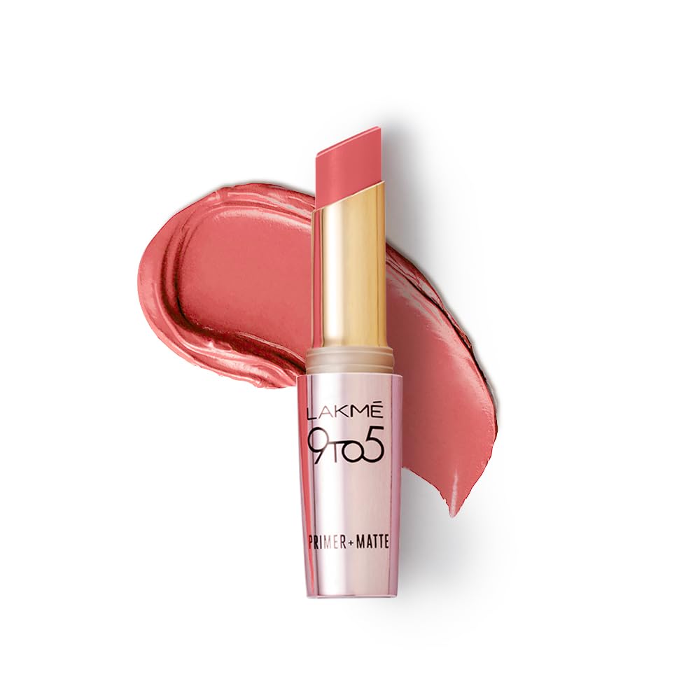 LAKMÉ 9To5 Primer + Matte Lip Color Mp7 Blushing Nude, 3.6 G