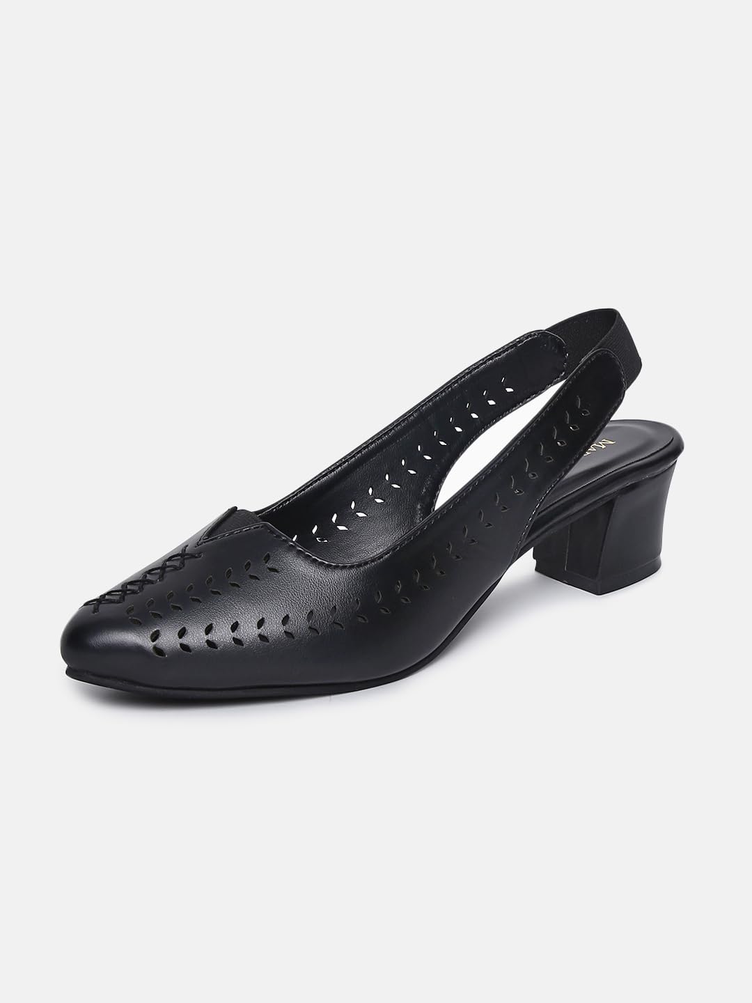 Marc Loire Women Pointed Toe Block Heel Sandal for Office Wear