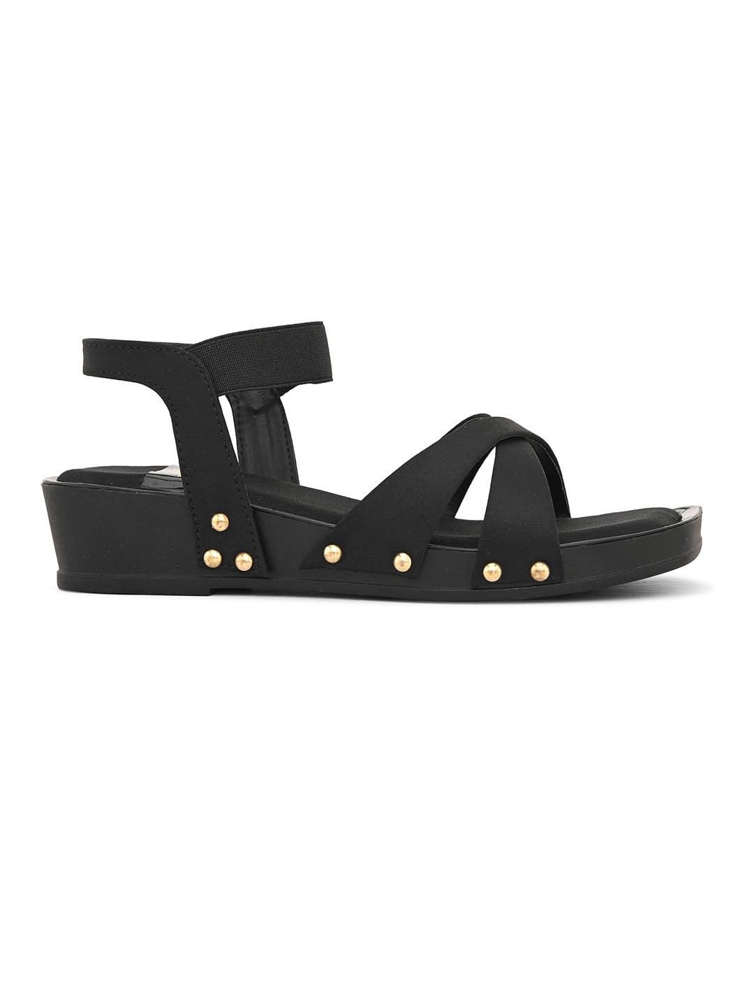 XE Looks Soft & Comfortable Platform Heel Sandal with Ankle Strep for women & Girls