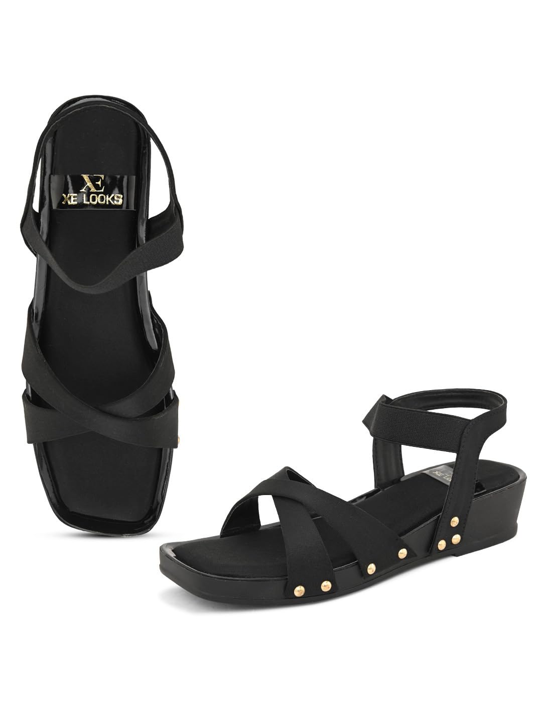 XE Looks Soft & Comfortable Platform Heel Sandal with Ankle Strep for women & Girls