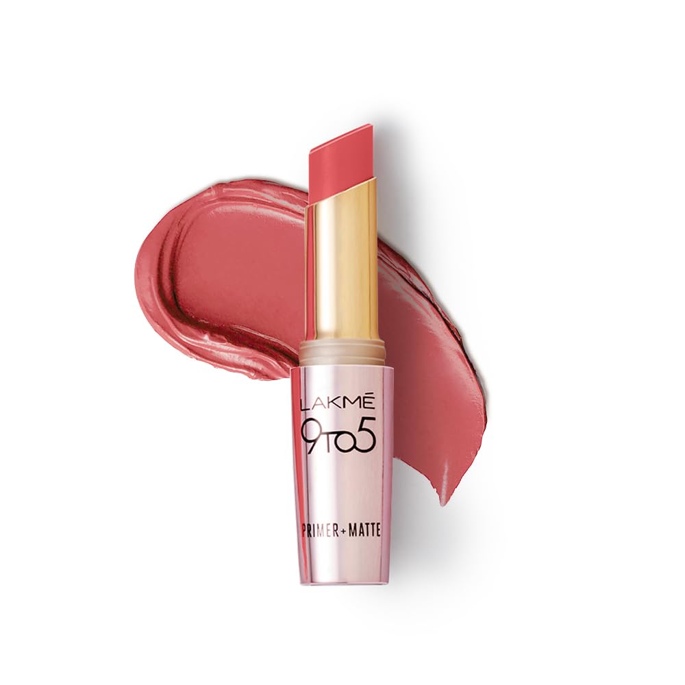 LAKMÉ 9To5 Primer + Matte Lip Color Mp7 Blushing Nude, 3.6 G