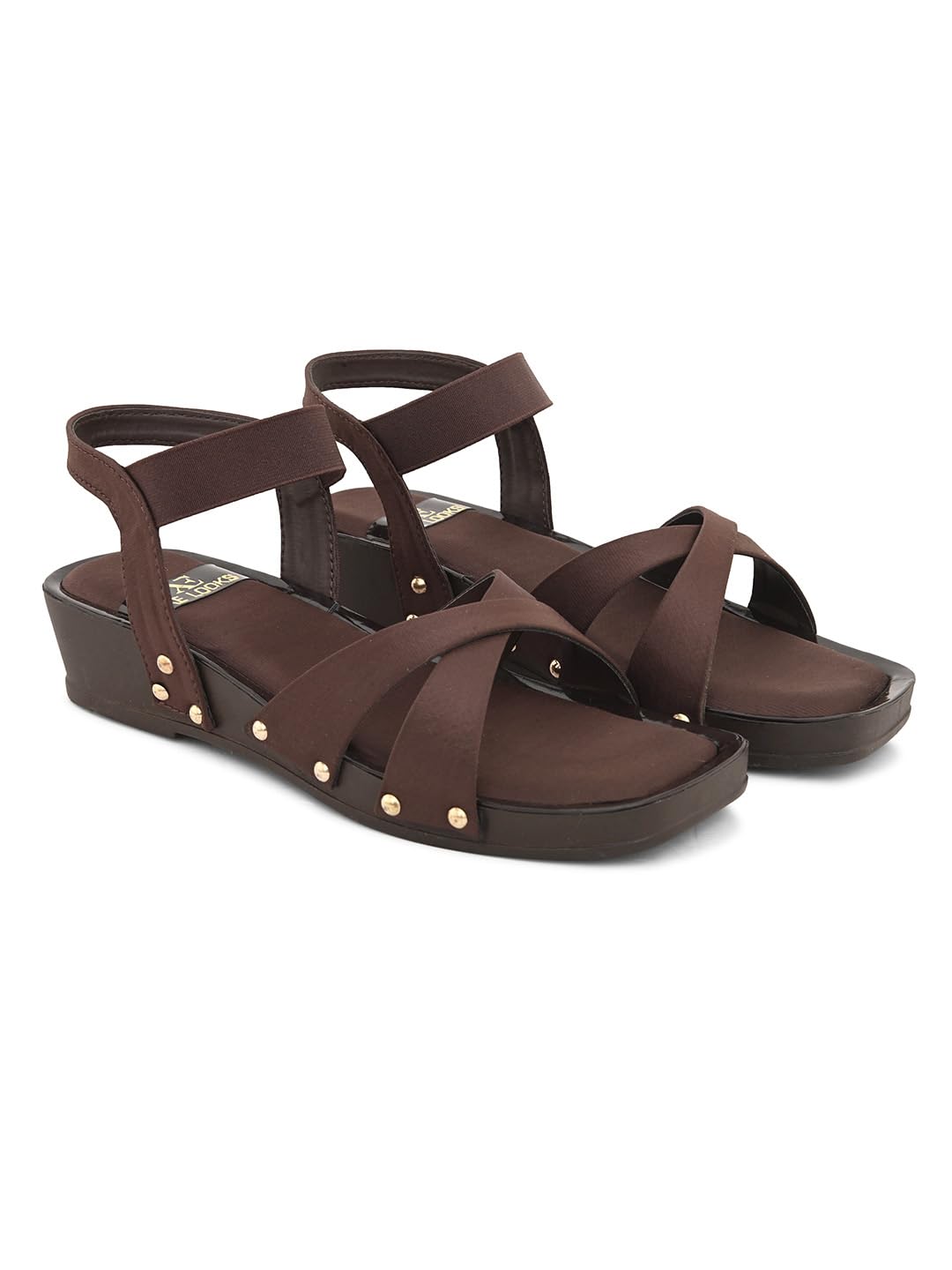 XE Looks Soft & Comfortable Platform Heel Sandal with Ankle Strep for women & Girls