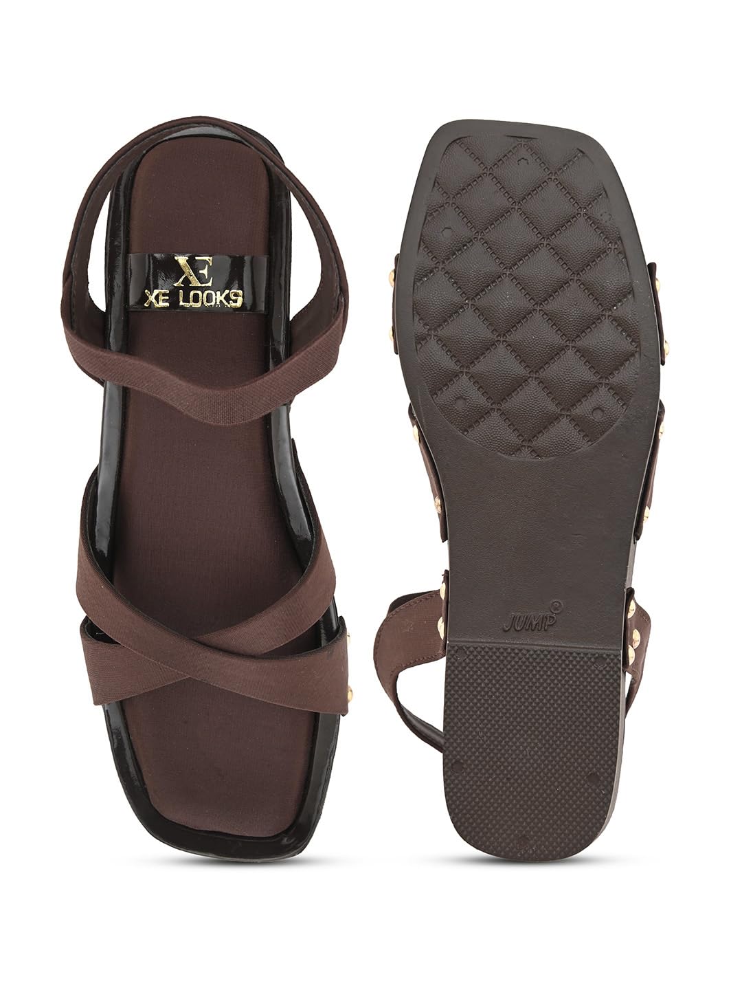 XE Looks Soft & Comfortable Platform Heel Sandal with Ankle Strep for women & Girls