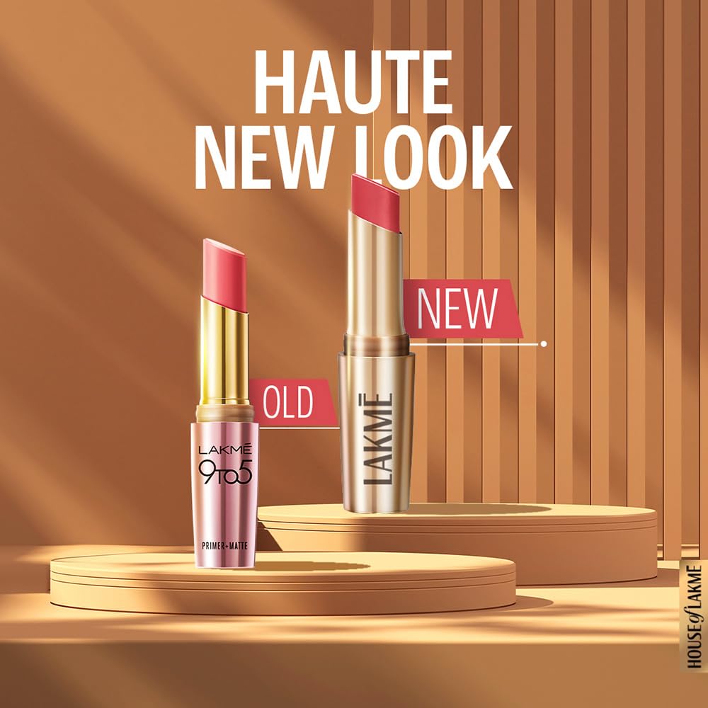 LAKMÉ 9To5 Primer + Matte Lip Color Mp7 Blushing Nude, 3.6 G
