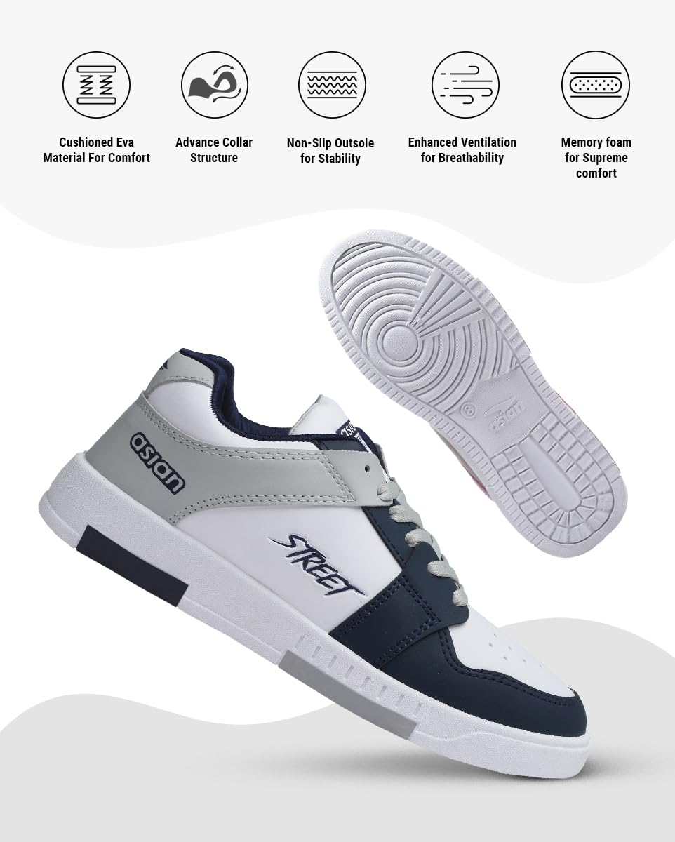 ASIAN Men Lace Up Sneaker Shoes