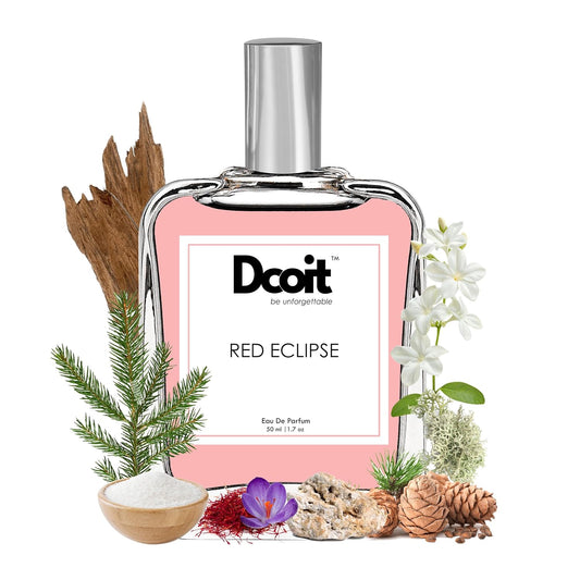 Dcoit™ Red Eclipse Unisex Perfume for Men and Women | Eau De Parfum (EDP) | Warm, Woody-Amber Notes with a Sugary Twist | Long-Lasting Scent | Perfect for Special Occasions or Night Out